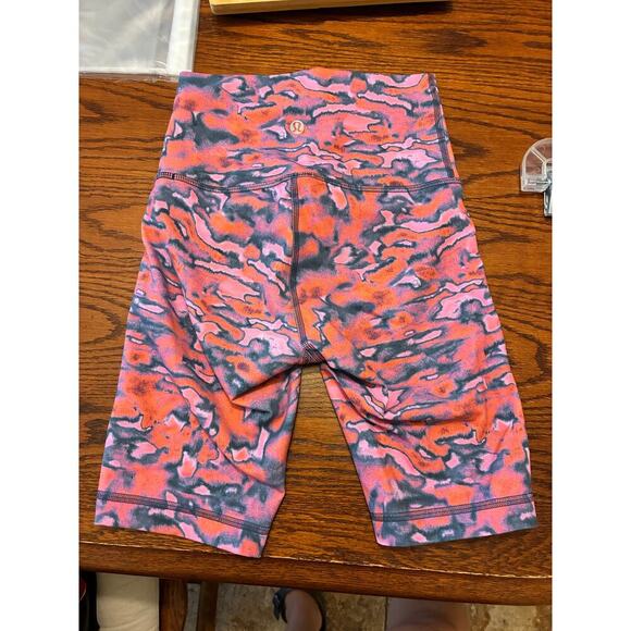 Lululemon Wunder Train High Rise Short 8" Chroma Clash Multi Size 2 - Picture 2 of 5